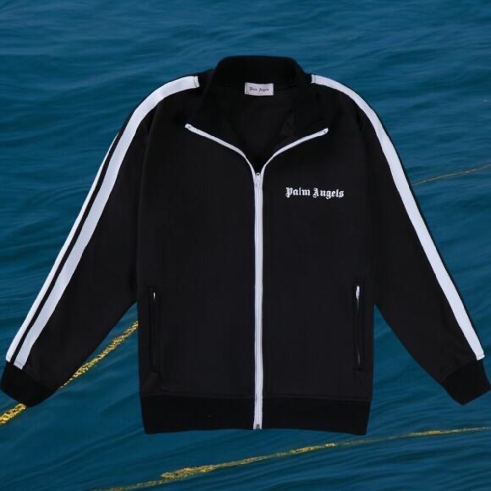 Palm Angels Men's Black Sports Jacket